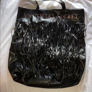 Victoria’s Secret Fringe Black Leather Bag 🖤